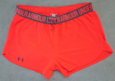Pantalones Cortos Under Armour HeatGear Sueltos Para Mujer M Gimnasio Entrenamiento Color Naranja Vibrante Foto 1 de 4