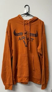 ARIAT Mens MOCHA BISQUE STEER HEAD Sweatshirt HOODIE Size Large - Picture 1 of 5