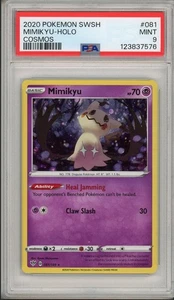 2020 Pokemon Sword & Shield Mimikyu Cosmos Holo Promo #081 PSA 9 - Bild 1 von 2