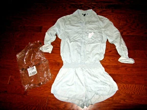 14 XL L ❤️ VICTORIA'S SECRET❤️TOP JEAN ROMPER ❤️SHORTS ❤️BEACH CASUAL BLOUSE NEW - Picture 1 of 6