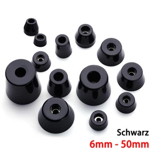 6-52mm Füße für Lautsprecher, Gummi, Boxen Füsse, Gummifüße, Gummifüsse, Schwarz - Picture 1 of 11