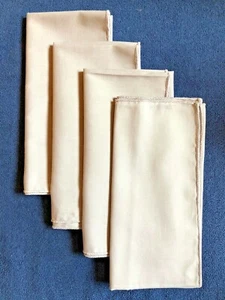 Servilletas de tela grises grises - 17" por 17" - Juego de 4 vintage en excelente estado - Imagen 1 de 1