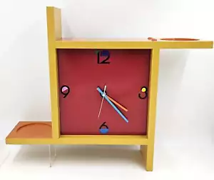 Komplett restaurierte Welby Wand Hänge Regal Uhr Post Modern Memphis Stil 80er - Bild 1 von 5
