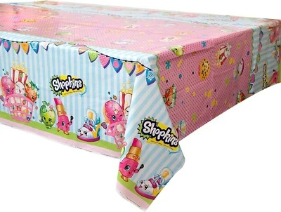 NEW Shopkins 1 Thin Plastic Tablecloth 54 x 84" - Image 1 of 4