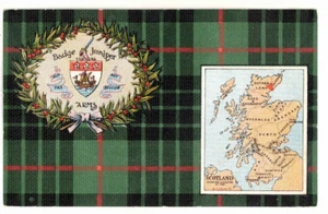 c1920 Map PC: Scotland Showing Location of the Gunns – Badge Juniper Arms - Picture 1 of 2