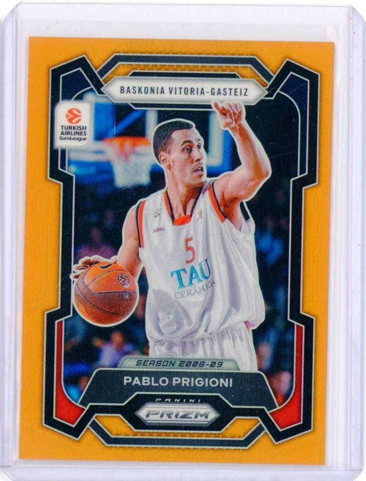 2023-24 Panini Prizm Euroleague PABLO PRIGIONI Baskonia Orange Prizms 47/49 - Image 1 of 2