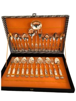 Vintage Italian Flatware Set for 12 |48-Piece Silverware Cutlery Set |Vtg - Image 1 of 4