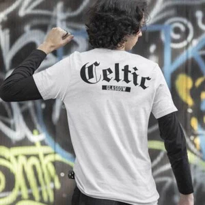 Celtic Glasgow Oversize (White T-Shirt) Glasgow Irish Rebels Bhoys Celts On Tour - Picture 1 of 4