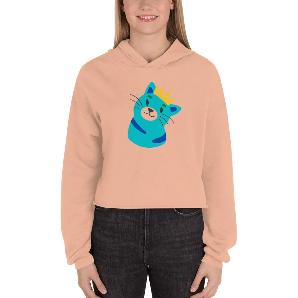 Crop толстовка с капюшоном новый модный качества кошки домашних животных Crown  - Изображение 1 из 1