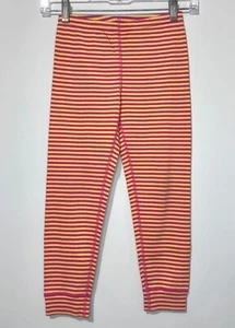 Hanna Andersson Girls Pajama Pants 120 Cotton Yellow Pink Striped Elastic Waist - Picture 1 of 3