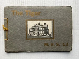 1913 MARSHFIELD, WI MCKINLEY HIGH SCHOOL YEARBOOK ~ THE TIGER ~ 11X7.5" v.Good - Picture 1 of 6