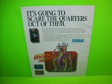 Sega Alien Syndrome Vintage 1987 Video Arcade Game Advertising AD Space Age Art