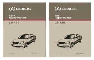 2001 Lexus LS 430 Shop Service Repair Manual Book - Bild 1 von 1