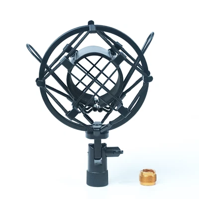Universal Shock Mount for Shotgun Microphones fits 5/8 and 3/8 Inch Boom Poles - Image 1 of 4