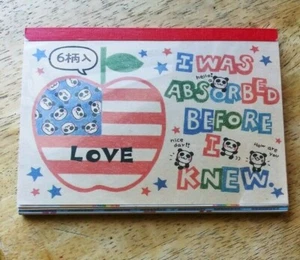 CRUX JAPAN, "I WAS ABSORBED BEFORE I KNEW" PANDA, MONKEY, RABBIT STATIONARY SET - Picture 1 of 10