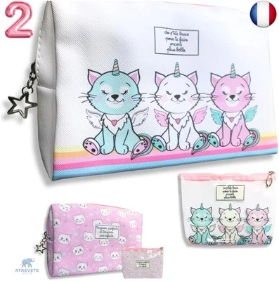 Trousse de Toilette Transparente, Pochette de Voyage, Pochette de Rangement - - Photo 1/4