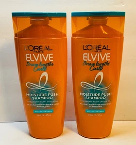 2 x Champú Loreal Elvive Dream Lengths Curls Moisture Push 12,6 fl oz - Imagen 1 de 4
