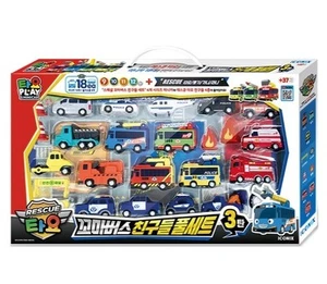 Tayo The Little Bus Friends Rescue Tayo Juego Completo Especial Vol.3 18ea Mini Coche Juguete - Imagen 1 de 8