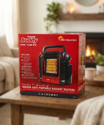 Calentador portátil de propano Mr. Heater F232000 MH9BX 9000 BTU - negro + rojo Foto 1 de 4