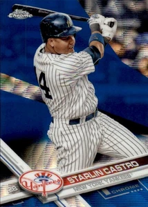2017 Topps Chrome Blue Wave Refractors #69 Starlin Castro /75 - NM-MT - Picture 1 of 2