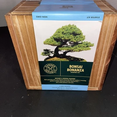 Kit de inicio de semillas de árbol de bonsái mini planta de bonsái que crece con 4 tipos de suelo Foto 1 de 4