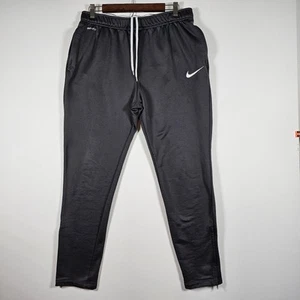Nike Dri-FIT Men's Tight Fit Jogger Bottoms Pants Dark Gray Size XL Ankle Zip - Picture 1 of 14