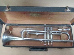 Trumpet, Agostino Rampone, Batista Cazzani, Milano, antique - Picture 1 of 23