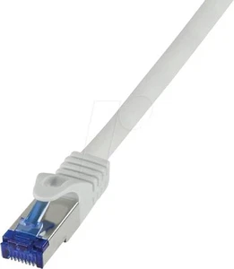 LogiLink C6A022S RJ45 CAT 6a S/FTP 0.50 m Grey Pack of 1 - Afbeelding 1 van 1