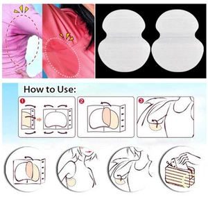 10 Sweat Pad Antiperspirant Underarm Armpit Guard Sheet Shield ABSORB GYM SPORT - Picture 1 of 1