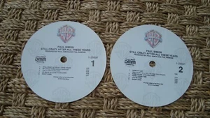 Paul Simon Still Crazy After All Paper Record Labels No LP Laminate for coasters - Picture 1 of 4