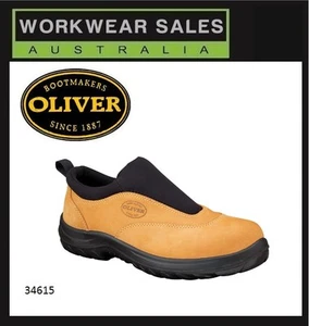 Oliver Work Boots 34615 Steel Cap Toe Safety Wheat Slip-On Sports Shoe UK Sizing - Picture 1 of 1