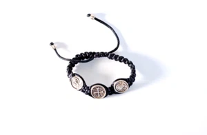 Joya Cristiana para Muñeca, Pulsera Cruz Ortodoxa para Hombre, San Nicolás Espiridón - Imagen 1 de 11