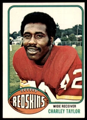 1976 Topps Charley Taylor Football Card Washington Redskins #450 - Image 1 of 2