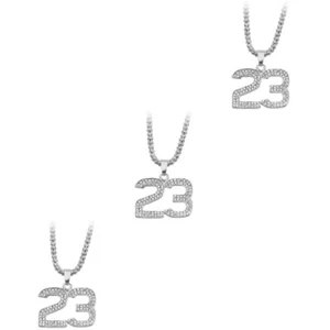 3pcs nummer Halskette Personalisierte Halskette Frauen Frauen Halskette Nummer - Bild 1 von 12