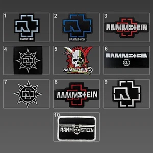 Rammstein Patches, Iron On Embroidery Band Patches, Rammstein Logo Patch - Picture 1 of 23