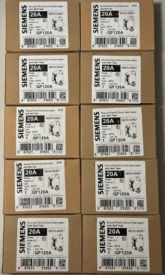 10 PCS Siemens QF120A 20 Amp Circuit Breaker - Image 1 of 4