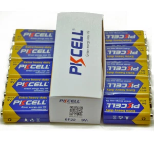200Pcs 9V Type PP3 K9V 6F22 1604A CLR6 Zinc-Carbon Batteries Lots Bulk - Picture 1 of 9