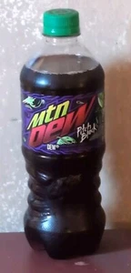 Botella 2023 COMPLETA Mountain Dew Mtn Dew Pitch negra 20 oz ponche de cítricos oscuros sellado - Imagen 1 de 2
