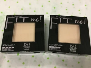 2 X Maybelline New York Fit Me! Set + Smooth Pressed Powder 0.3 Oz. Choose Shade - Picture 1 of 20