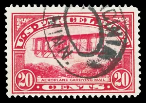 Scott Q8 1913 20c Parcel Post Issue Used F-VF Double Oval Cancel Cat $25 - Picture 1 of 1