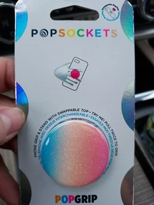 PopSockets PopGrip with Swappable Grip and Stand - Glitter Rainbow - Zdjęcie 1 z 3