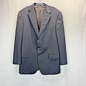 Ermenegildo Zegna Trofeo Fit Roma Pinstriped Wool Sport Coat Suit Jacket 46R - Picture 1 of 13