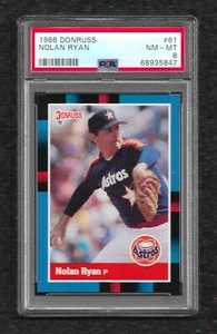 1988 DONRUSS #61 NOLAN RYAN PSA 8 NM-MINT HOF ASTROS METS ANGELS RANGERS - Bild 1 von 1