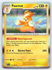 Tarjeta Pokémon Pawmot 076/198 Holo Rara Escarlata y Violeta - Casi Nueva - Imagen 1 de 5