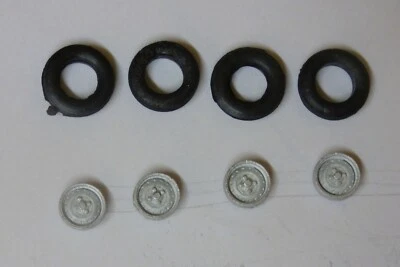 1/43rd scale 15" TR6 pressed steel wheels by K&R Replicas