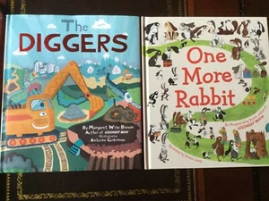 The Diggers, H/c D/j & One More Rabbit,H/c both by Margaret Wise Brown - Picture 1 of 12