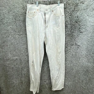 Jeans De Colección Levis 550 Hombres 34x34 Calce Relajado Rojo Ala de Murciélago Hecho en EE. UU. Blanco Envejecido - Imagen 1 de 12