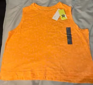 Camisa all in motion sin mangas boxy fit naranja claro talla XXL - Imagen 1 de 5