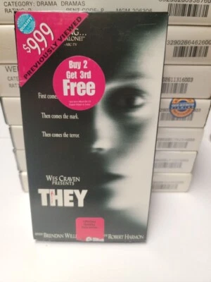 VHS Wes Craven presents THEY 2002 Horror *BUY 2 GET 1 FREE* - Image 1 of 2