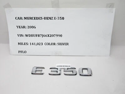 Placa de identificación emblema maletero trasero Mercedes-Benz E350 2006-2009 A2118170315 OEM Foto 1 de 3